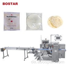 Automatisk Down Paper Pizza Bread Pillow Emballage Machine